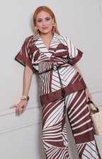 Conjunto cafe estampado - CONJUNTO REGULAR Boutiquemirel 