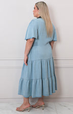 Vestido de mezclilla con botones - VESTIDO LARGO CURVY Boutiquemirel 