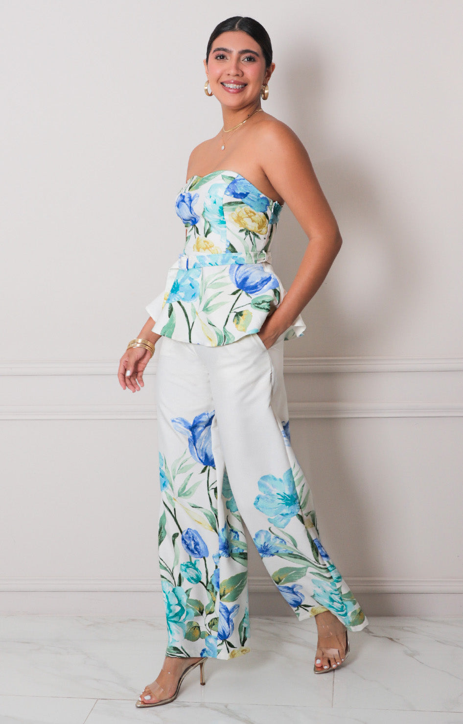Conjunto azul estampado - CONJUNTO REGULAR Boutiquemirel 