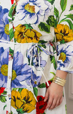 Vestido camisero floral
