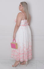 Vestido estampado de flores - VESTIDO LARGO CURVY Boutiquemirel 