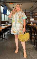 Conjunto beige estampado - CONJUNTO CURVY Boutiquemirel 