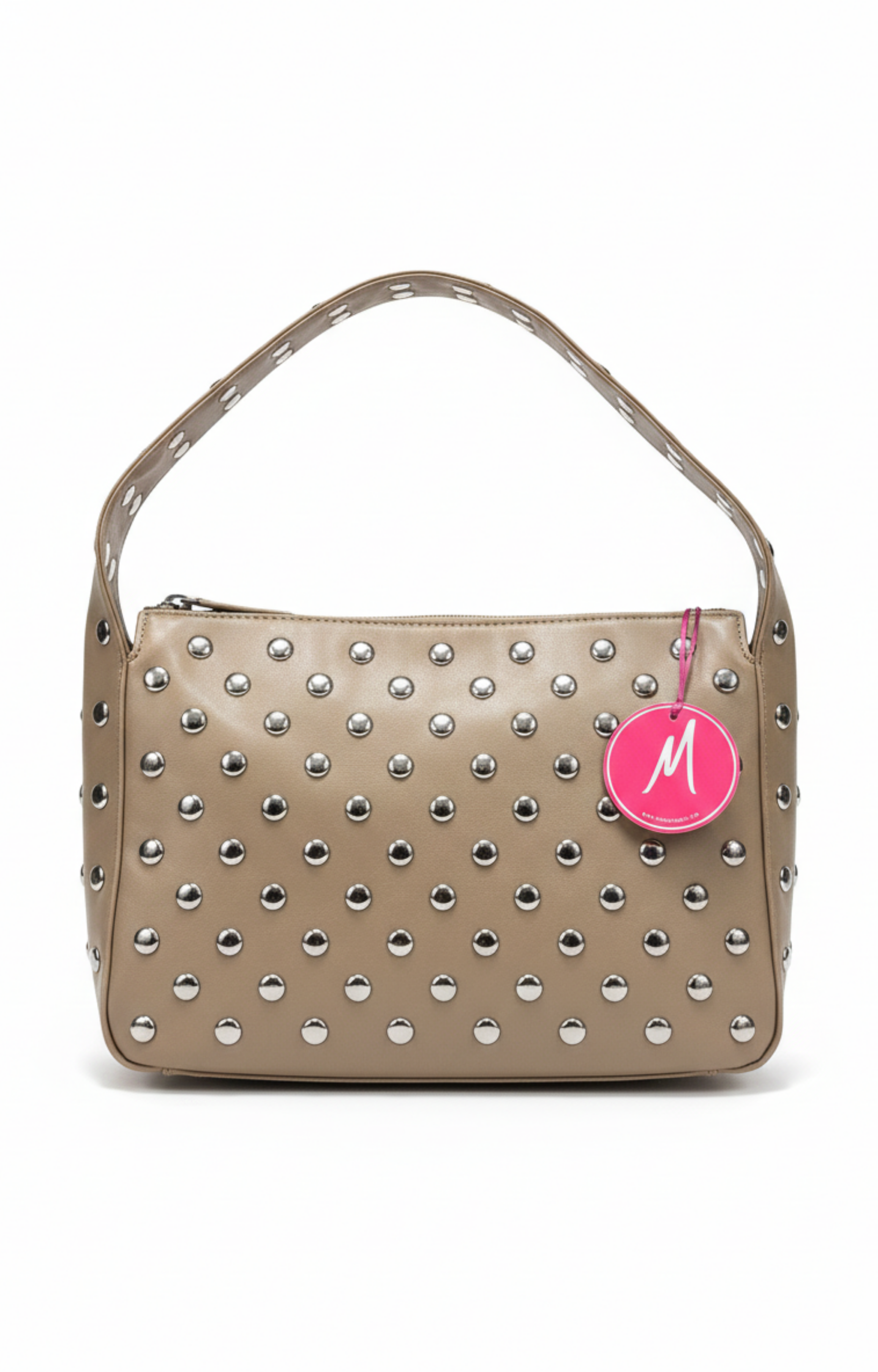 Bolsa beige con estoperoles - BOLSA Boutiquemirel 