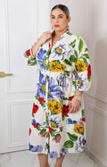 Vestido camisero floral