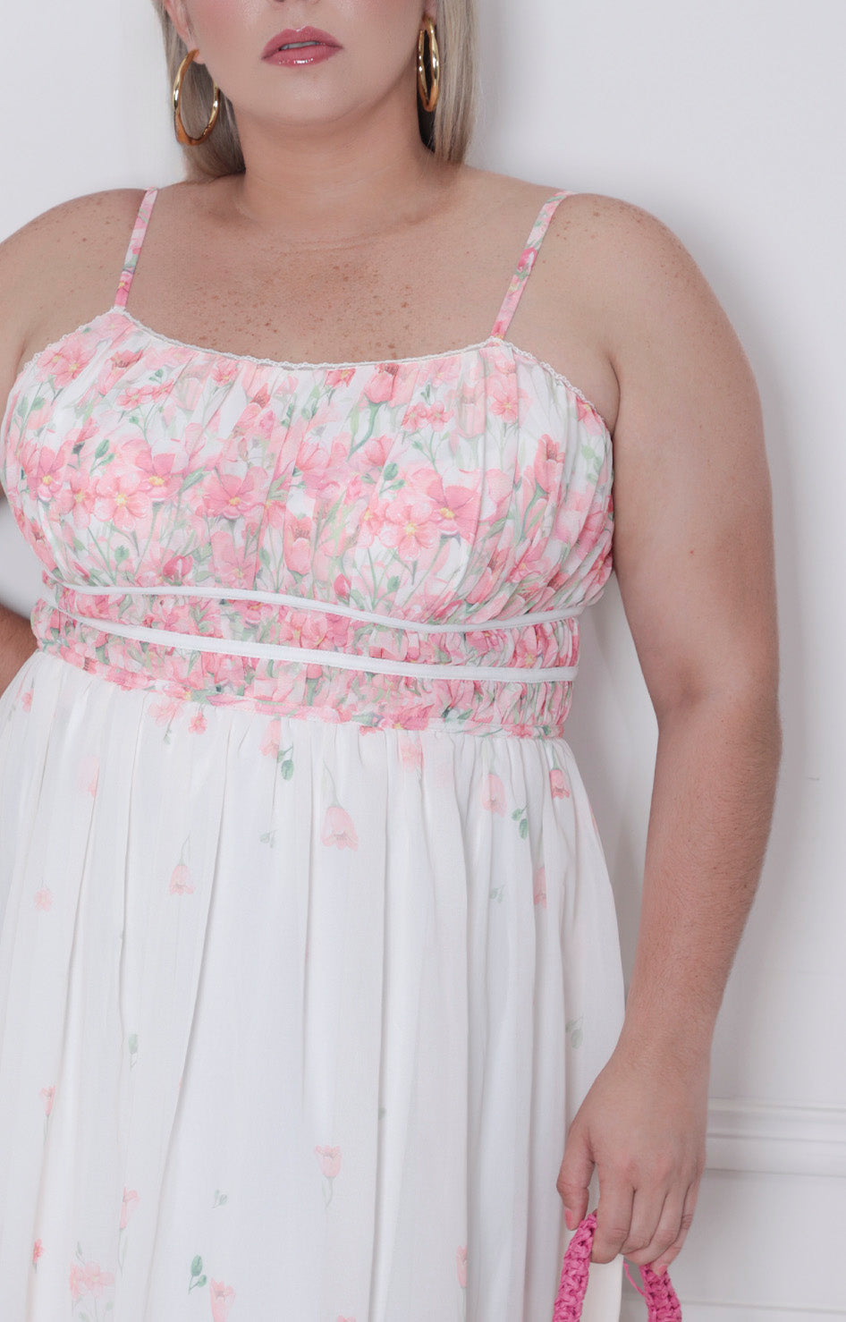 Vestido estampado de flores - VESTIDO LARGO CURVY Boutiquemirel 