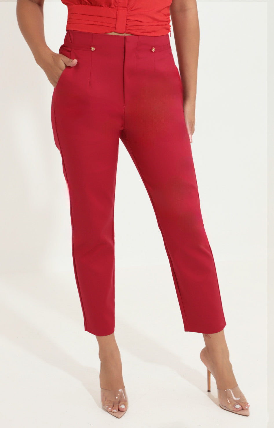 Pantalón rojo - PANTALON Boutiquemirel 