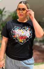 Blusa con estampado MOM floral