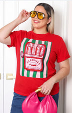 Blusa con estampado de lata de sardinas