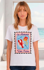 Blusa blanca con estampado y aplicaciones - BLUSAS REGULAR Boutiquemirel 