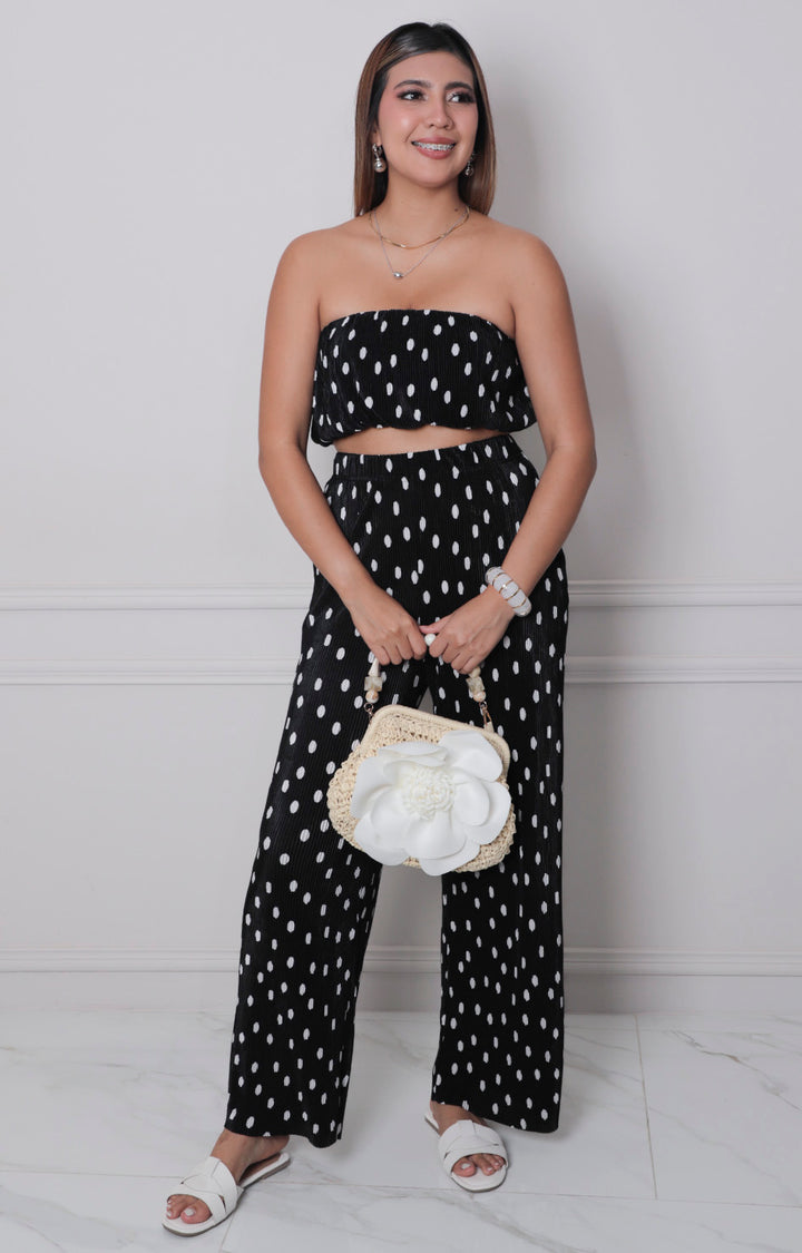 Conjunto negro estampado - CONJUNTO Boutiquemirel 