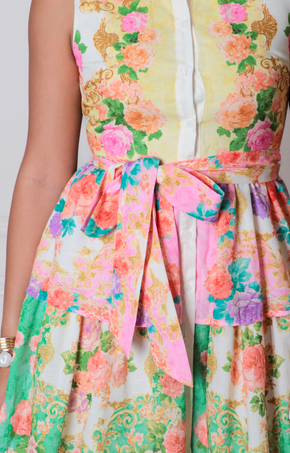 Vestido estampado con volantes - VESTIDO LARGO REGULAR Boutiquemirel 