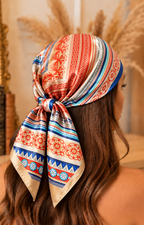 Mascada con estampado barroco