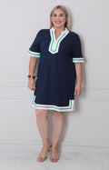 V*3-26*SHE+SKY*PST1137*AZUL MARINO - VESTIDO CORTO CURVY Boutiquemirel 
