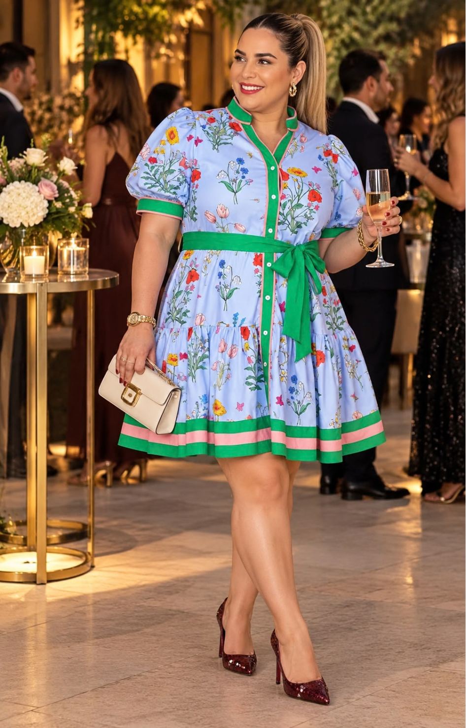 Vestido floral botánico