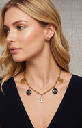 Collar Dorado con Detalles en Negro - SET COLLAR ACERO Boutiquemirel 
