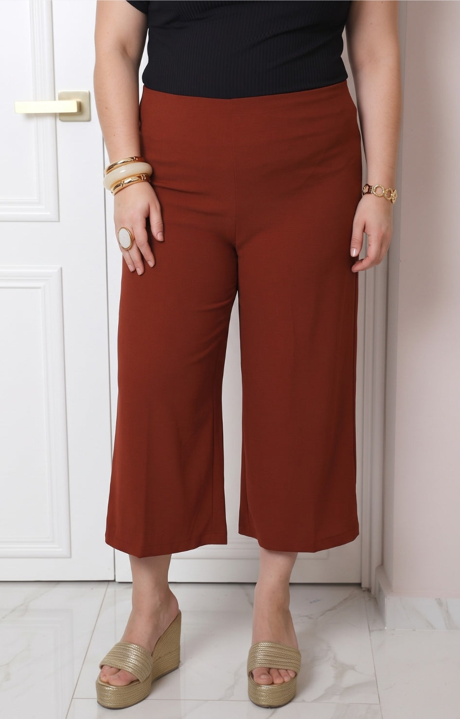 Capri con cintura elástica