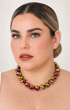 Collar de cuentas tornasol