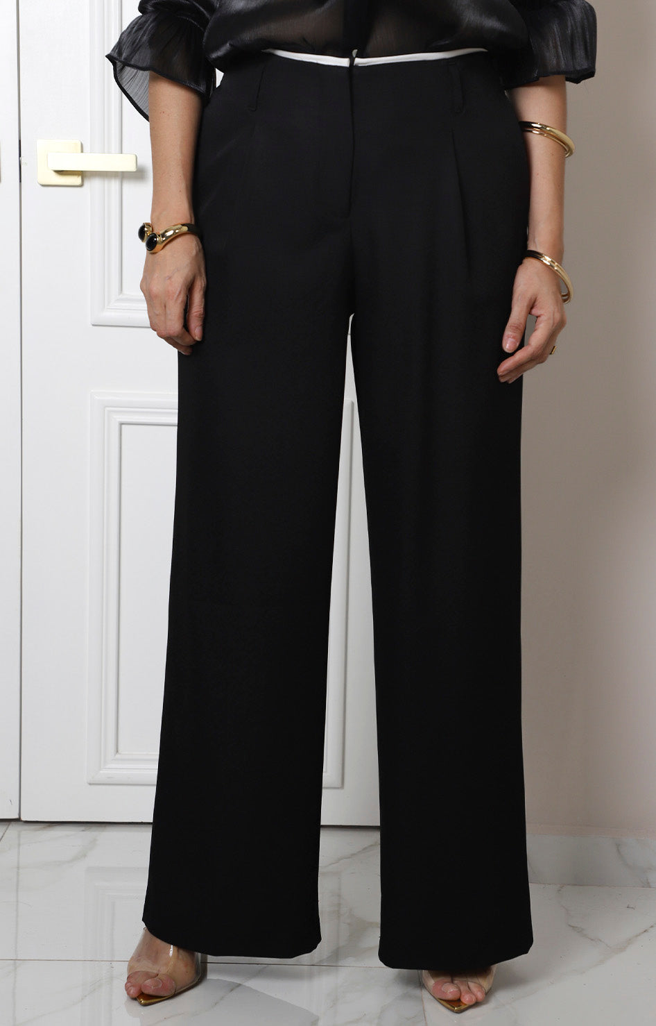 Pantalón sastre de pierna ancha