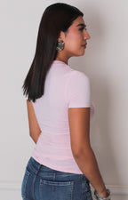Blusa rosa con brillo - BLUSAS REGULAR Boutiquemirel 