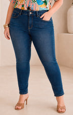 Pantalón de mezclilla con elástico - PANTALON MEZCLILLA CURVY Boutiquemirel 