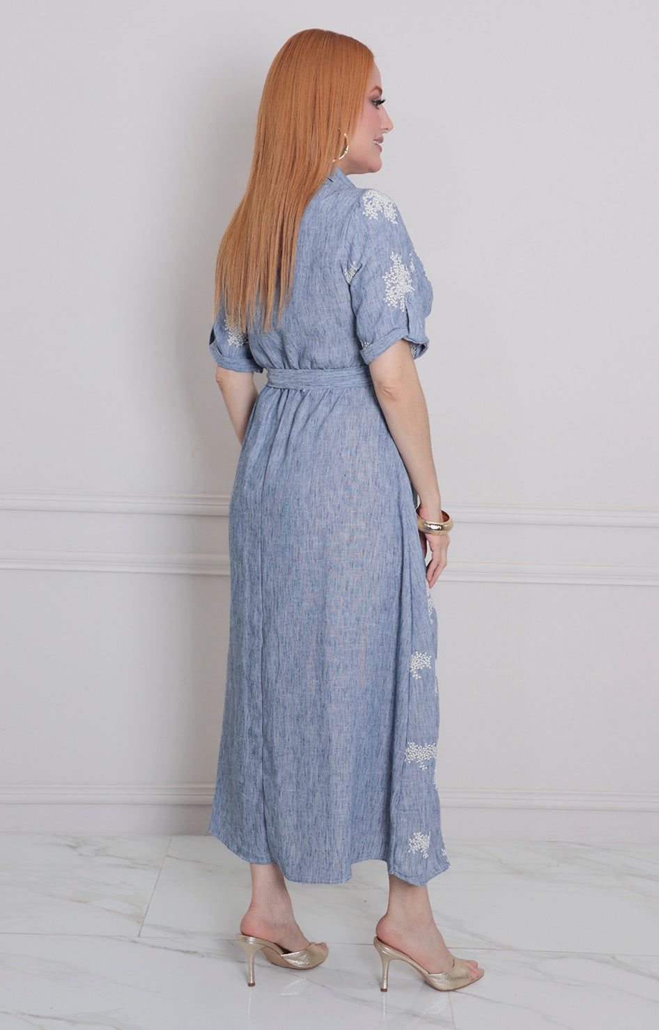 Vestido estampado con lazo - VESTIDO LARGO REGULAR Boutiquemirel 