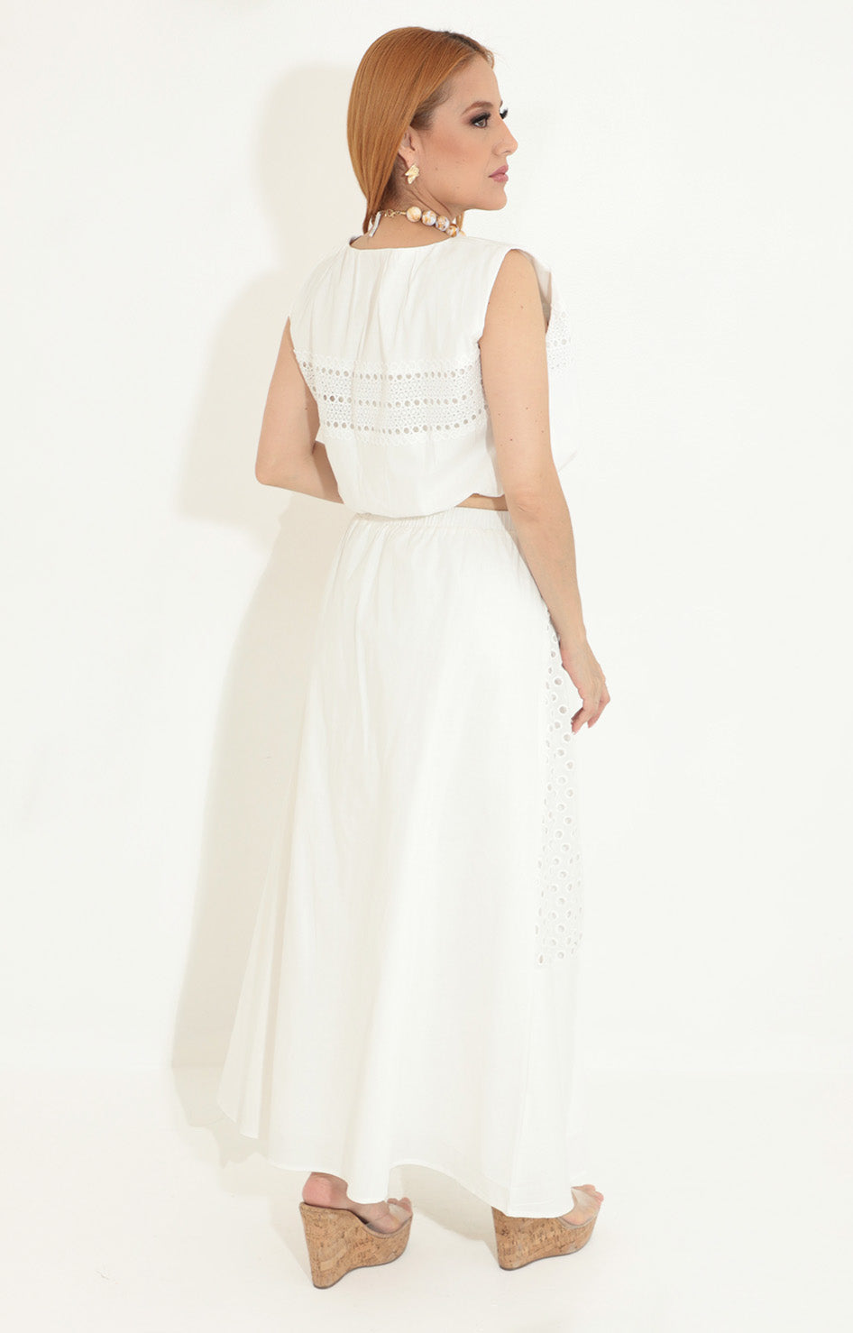 Conjunto bordado blanco - CONJUNTO Boutiquemirel 