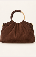 Bolsa redonda con tachuelas
