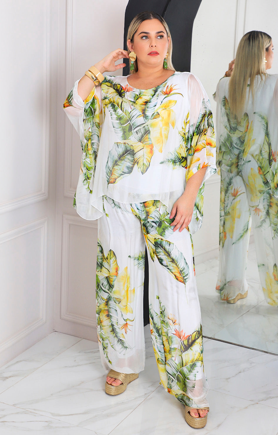 Conjunto de seda
