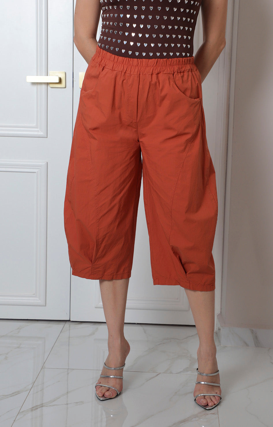 Capri con cintura elástica