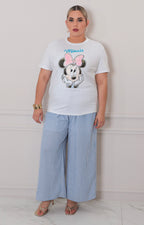 Blusa blanca estampada - BLUSAS CURVY Boutiquemirel 
