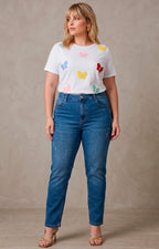 Pantalón de mezclilla recto azul - PANTALON MEZCLILLA CURVY Boutiquemirel 