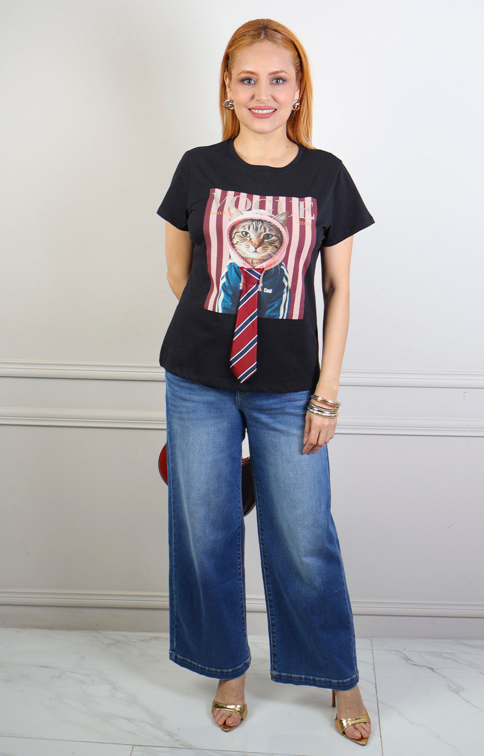 Blusa estampado gráfico 3D