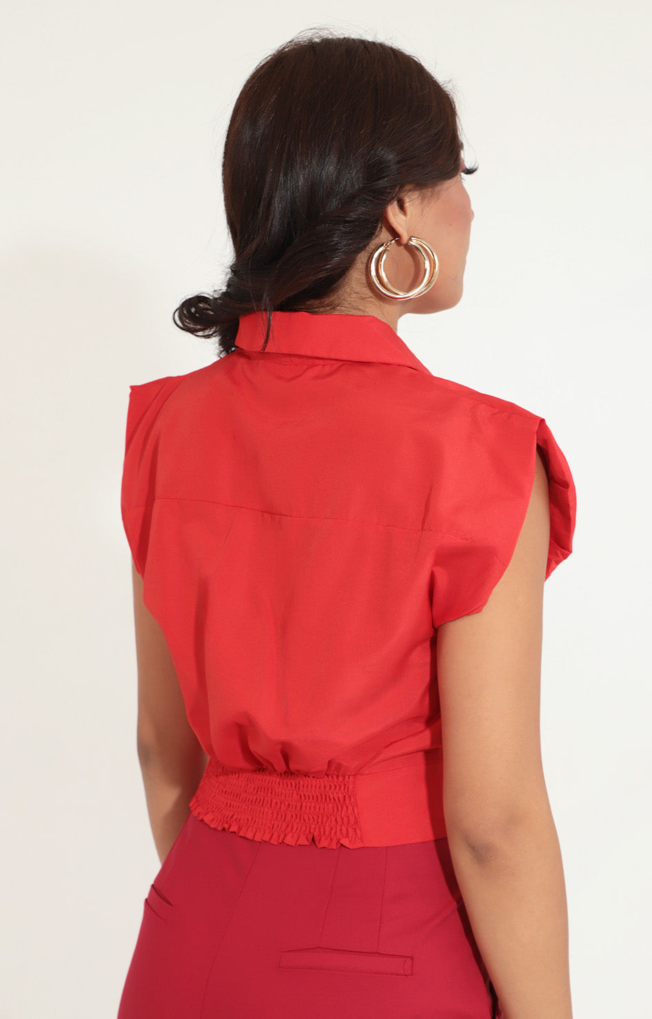 Blusa sisada roja - BLUSA Boutiquemirel 