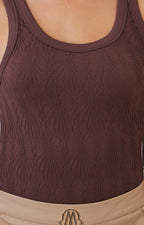 Blusa de tirantes con textura
