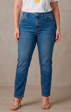 Pantalón de mezclilla recto azul - PANTALON MEZCLILLA CURVY Boutiquemirel 