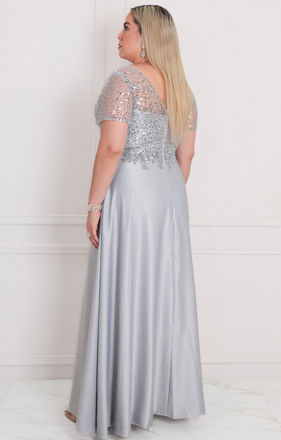 Vestido con lentejuelas - VESTIDO LARGO CURVY Boutiquemirel 