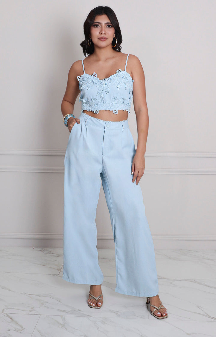 Conjunto de tirante con bordado - CONJUNTO REGULAR Boutiquemirel 