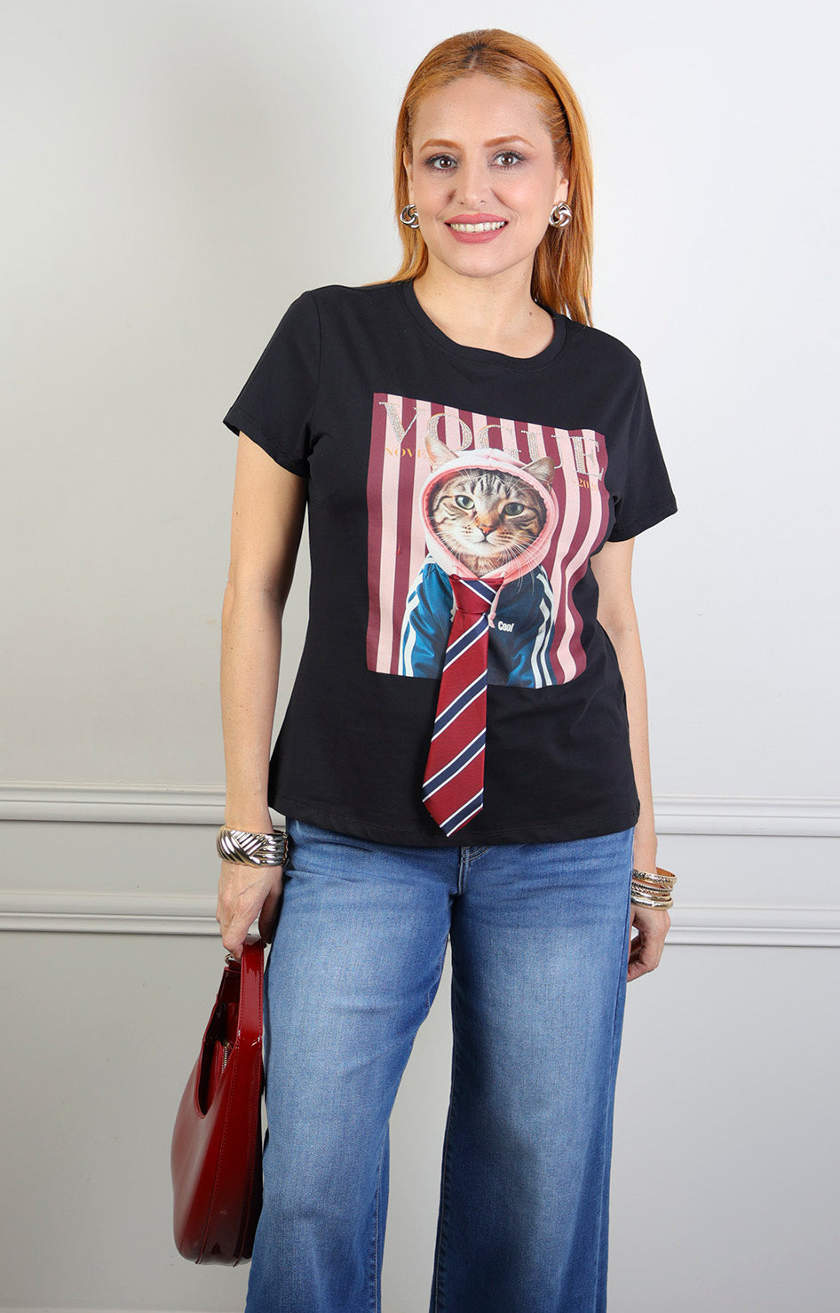 Blusa estampado gráfico 3D
