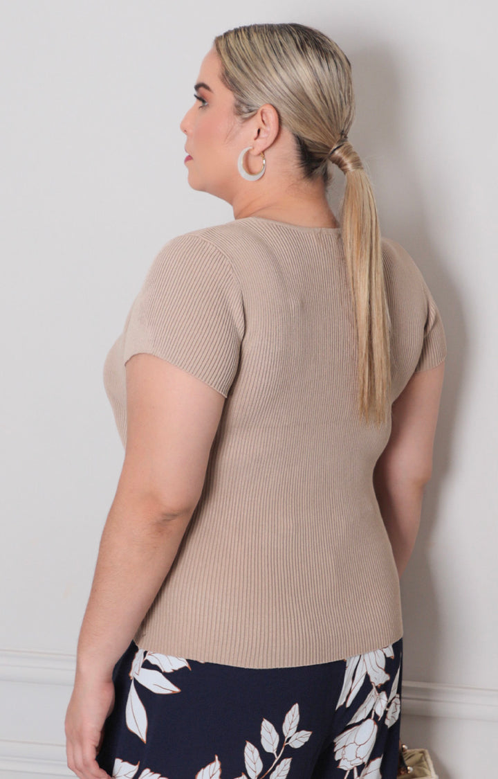 Blusa con detalle de mar - BLUSAS CURVY Boutiquemirel 