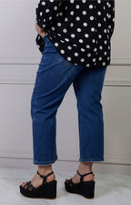 Pantalones tobilleros de pierna recta
