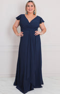 Vestido largo liso - VESTIDO LARGO CURVY Boutiquemirel 