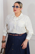 Blusa camisera con estampado paisley