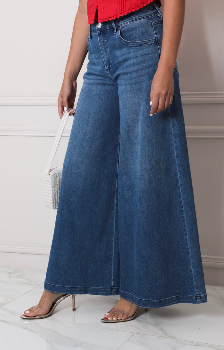 Pantalòn de mezclilla amplio - PANTALON MEZCLILLA REGULAR Boutiquemirel 