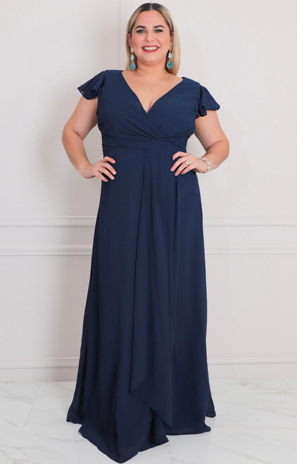 Vestido largo liso - VESTIDO LARGO CURVY Boutiquemirel 
