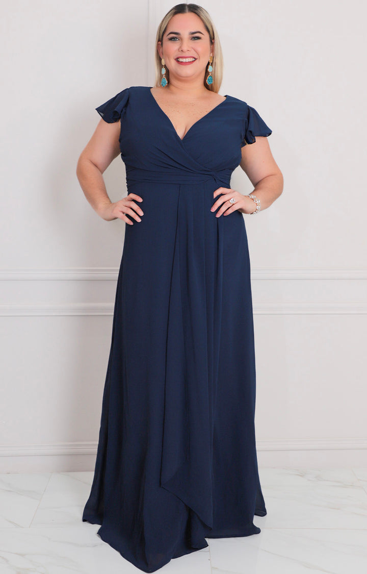 Vestido largo liso - VESTIDO LARGO CURVY Boutiquemirel 
