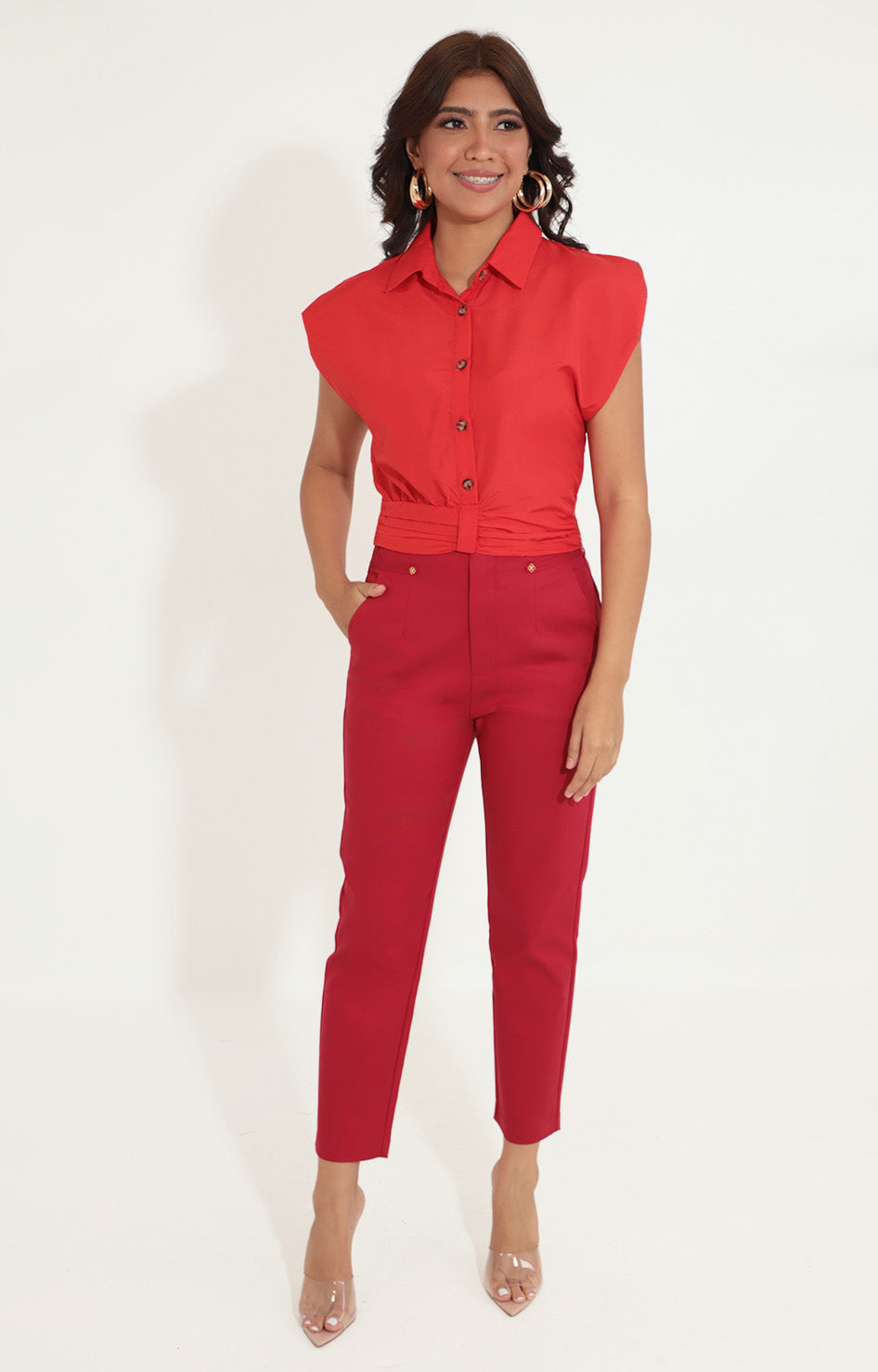 Blusa sisada roja - BLUSA Boutiquemirel 