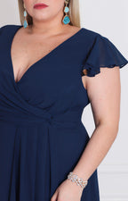 Vestido largo liso - VESTIDO LARGO CURVY Boutiquemirel 