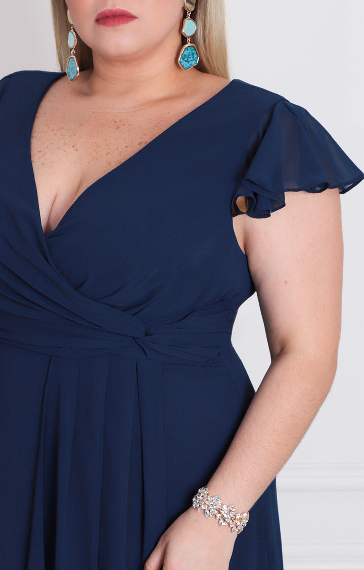 Vestido largo liso - VESTIDO LARGO CURVY Boutiquemirel 