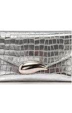 Bolso clutch acolchado con cadena