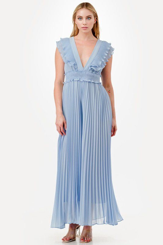 Palazzo plisado azul baby - PALAZZO Boutiquemirel 